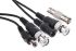 ABUS Black Female DC, Male BNC to Male BNC, Male DC Coaxial Cable 30m