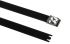 HellermannTyton Cable Tie, Roller Ball, 362mm x 12.3 mm, Black Polyester Coated Stainless Steel, Pk-50