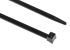 HellermannTyton Cable Tie, Releasable, 340mm x 7.6 mm, Black Polyamide 6.6 (PA66), Pk-100