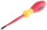 Wiha Tools Phillips Insulated Screwdriver, PH2 Tip, 100 mm Blade, VDE/1000V, 218 mm Overall
