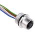 binder 8 leder M12 til Utermineret Sensor/aktuatorkabel, 200mm kabel