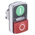 Schneider Electric Harmony XB4 Series Green, Red Illuminated Spring Return Push Button Head, 22mm Cutout, IP66, IP69K