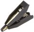 Mueller Electric Kelvin Clip, Black With Gold Plating, 7.9mm Jaw Opening, 10A