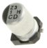 Nichicon 1μF铝电解电容, CD系列, 50V 直流, 表面贴装, 4 (Dia.) x 5.8mm, 最高+105°C