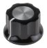 TE Connectivity Rotary Switch Knob for use with 6.35 mm Shafts