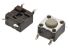 Dotykový spínač, barva ovladače: Bílá, typ ovladače: tlačítko Jednopólový jednopolohový (SPST) 50 mA při 24 V DC 4.3mm