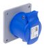 ABB, Easy & Safe IP44 Blue Panel Mount 2P+E Industrial Power Socket, Rated At 16A, 230 V