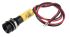 RS PRO Yellow Panel Mount Indicator, 220V ac, 8mm Mounting Hole Size, Lead Wires Termination, IP67