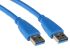 Cable USB Clever Little Box, con A. Male USB A, con B. Male USB A, long. 5m, color Azul