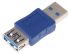 RS PRO USB A Male to USB A Female Adapter