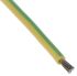 Lapp 1 mm²绿色/黄色高温电线, 17 AWG, 300 V, 最高+180°C, 硅树脂绝缘, 100m长, 50000