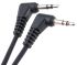 Switchcraft 3.1m 3.5 mm Stereo Male Jack 90° angled to 3.5 mm Stereo Male Jack 90° angled Audio Cable Assembly