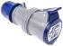 Scame IP44 Blue Cable Mount 2P+E Industrial Power Socket, Rated At 16.0A, 230.0 V