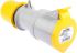 Scame IP44 Yellow Cable Mount 2P+E Industrial Power Socket, Rated At 32A, 110 V