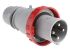 Scame IP67 Red Cable Mount 3P+E Industrial Power Plug, Rated At 64A, 415 V