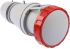 Scame IP66, IP67 Red Cable Mount 3P + E Industrial Power Socket, Rated At 64A, 415 V