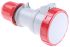 Scame IP66, IP67 Red Cable Mount 3P+N+E Industrial Power Socket, Rated At 16A, 415 V