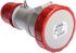Scame IP66, IP67 Red Cable Mount 3P+N+E Industrial Power Socket, Rated At 32A, 415 V