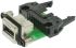 Amphenol ICC USB csatlakozó Nő Derékszögű, Átmenő furat, 100.0 V, 1.5A, MUSB sorozat