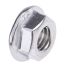 RS PRO Stainless Steel Flanged Hex Nut, DIN 6923, M6