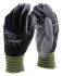 Ansell HyFlex 11-601 Black General Purpose Nylon Work Gloves, Size 8, Medium, Polyurethane Coated