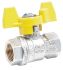 RS PRO Brass 2 Way, Ball Valve, BSPP 3/8in, 40 → 30bar Operating Pressure