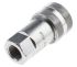 RS PRO Carbon Steel Female Hydraulic Quick Connect Coupling, Rp 3/8 Female