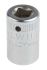 STAHLWILLE 1/4 in Drive 10mm Standard Socket, 12 point, 23 mm Overall Length