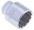 STAHLWILLE 1/2 in Drive 30mm Standard Socket, 12 point, 45 mm Overall Length