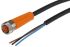 ifm electronic Straight Female 3 way M8 to Unterminated Sensor Actuator Cable, 2m