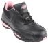 Zapatos de seguridad para mujer Dickies de color Negro/rosa, talla 37, SB SRA