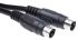 RS PRO Male Mini-DIN to Male Mini-DIN Black DIN Cable 2m