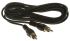 RS PRO Male RCA to Male RCA Aux Cable, Black, 3m