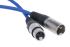 RS PRO Female 3 Pin XLR to Male 3 Pin XLR Cable, Blue, 5m