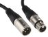 RS PRO Female 3 Pin XLR to Male 3 Pin XLR  Cable, Black, 10m