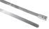 RS PRO Cable Tie, Roller Ball, 680mm x 4.6 mm, Metallic 316 Stainless Steel, Pk-100