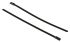 RS PRO Cable Tie, Roller Ball, 150mm x 4.6 mm, Black Polyester Coated Stainless Steel, Pk-100