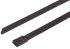 RS PRO Cable Tie, Roller Ball, 1m x 7.9 mm, Black Polyester Coated Stainless Steel, Pk-100