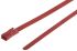 RS PRO Cable Tie, Roller Ball, 360mm x 4.6 mm, Red Polyester Coated Stainless Steel, Pk-100