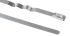 RS PRO Cable Tie, Zig Zag, 150mm x 4.6 mm, Metallic 316 Stainless Steel, Pk-100