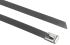 RS PRO Cable Tie, Roller Ball, 760mm x 12 mm, Metallic 316 Stainless Steel, Pk-100