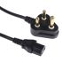 RS PRO IEC C13 Socket to Type M South African Plug Power Cord, 2m