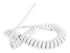 RS PRO 3 Core Power Cable, 1.5 mm², 1m, White PVC Sheath, Coiled, 13 A, 300 V