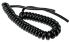 RS PRO 3 Core Power Cable, 1 mm², 1m, Black PVC Sheath, Coiled, 10 A, 300 V