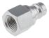 RS PRO Steel Male Hydraulic Quick Connect Coupling, BSP 1/4 Male