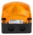 Werma BWM 853 Series Yellow Steady Beacon, 24 V dc, Surface Mount, Wall Mount, LED Bulb, IP66, IP67