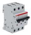 ABB System Pro M Compact S200 MCB, 3P, 25A Curve K, 400V AC, 10 kA Breaking Capacity