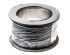 RS PRO Black 0.75 mm² Equipment Wire, 18 AWG, 24/0.2 mm, 100m, PVC Insulation