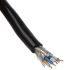 Alpha Wire 2 Pair Screened Twisted Pair RS-485 Data Cable, 0.456 mm², 22 AWG, 30m, Black Sheath