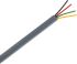 RS PRO 4 Core 26 AWG Telephone Cable, 7/0.16 mm, Grey Sheath, 100m